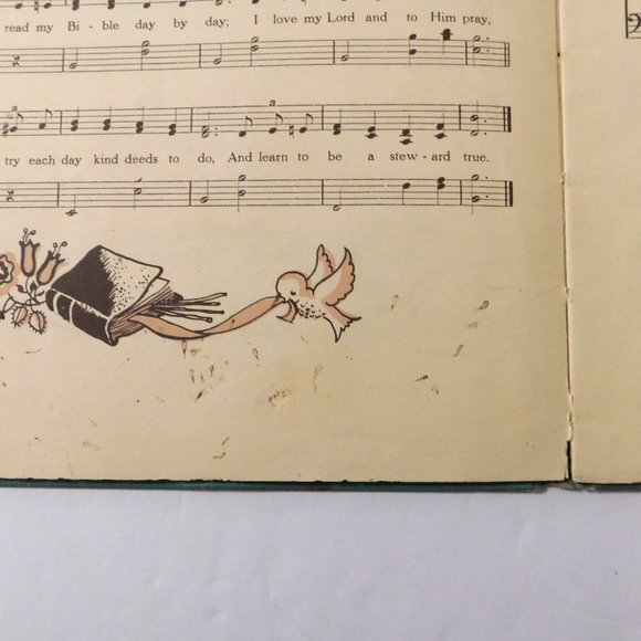 Missionary Melodies Song Book 1950 Vintage Children Sunbeams Broadman Press HB - Picture 9 of 10